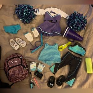 American Girl 3 set cheerleader lot